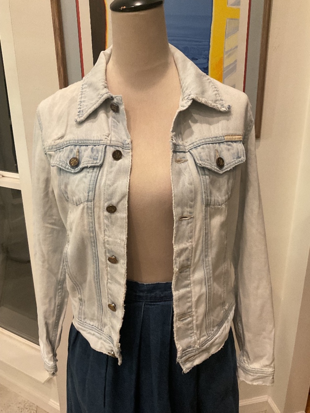 Calvin Klein Distressed Jean Jacket